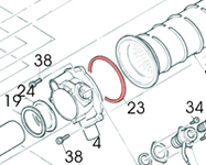 23) Packing (combustion chamber gasket)